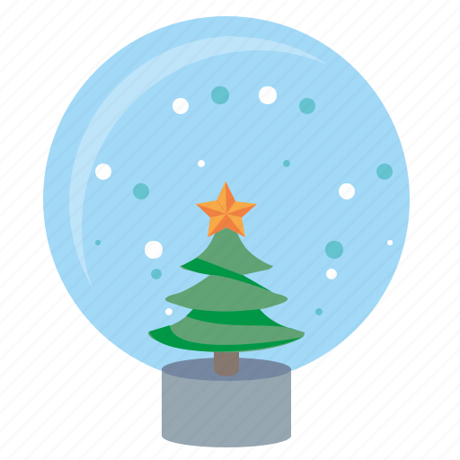 Ball, fir, glass, snow, tree icon - Download on Iconfinder