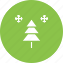 christmas, snow, tree, new year, snowflake, winter, hygge