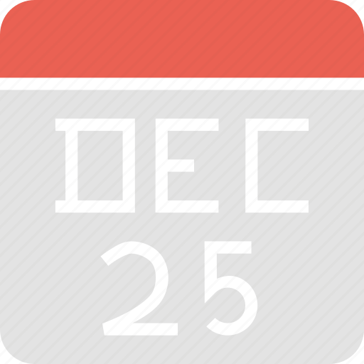 Calendar, christmas, date, december, festival, celebration, holiday icon - Download on Iconfinder