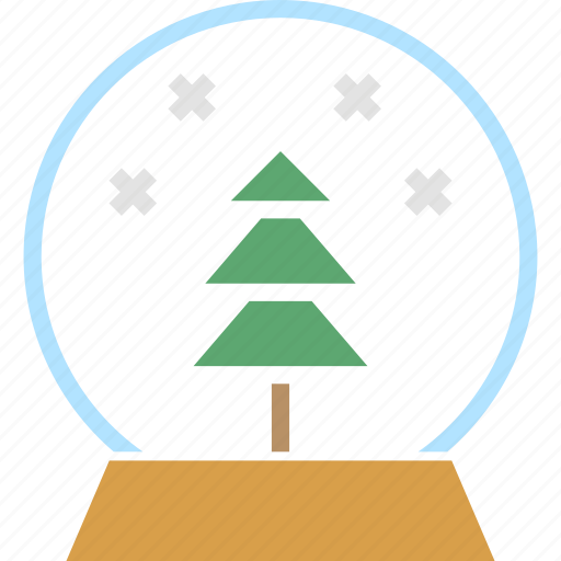 Ball, christmas, crystal, gift, snow, tree, present icon - Download on Iconfinder