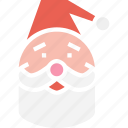 beard, cap, christmas, claus, santa, gift, present