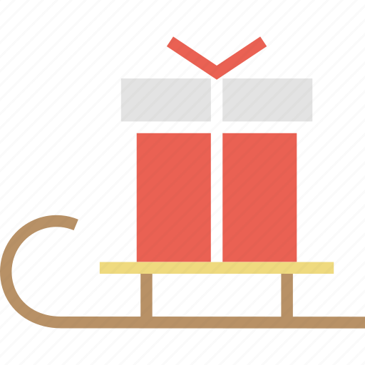 Christmas, gift, present, santa, sledge, new year icon - Download on Iconfinder