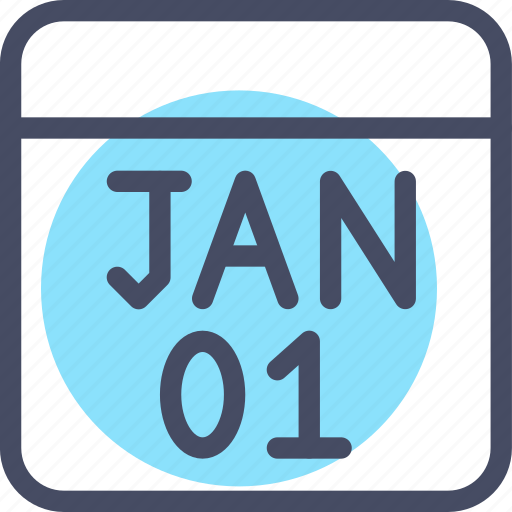 Calendar, date, january, day, event, month, new year icon - Download on Iconfinder