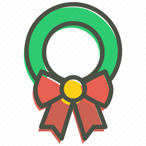 Bow, christmas, decoration, wreath, celebration, gift icon - Download on Iconfinder