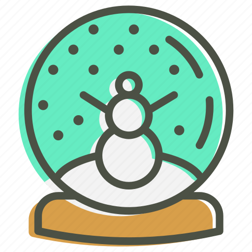 Ball, christmas, crystal, gift, snow, snowman icon - Download on Iconfinder