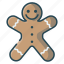 christmas, gingerbread, gingerman, man, smile 