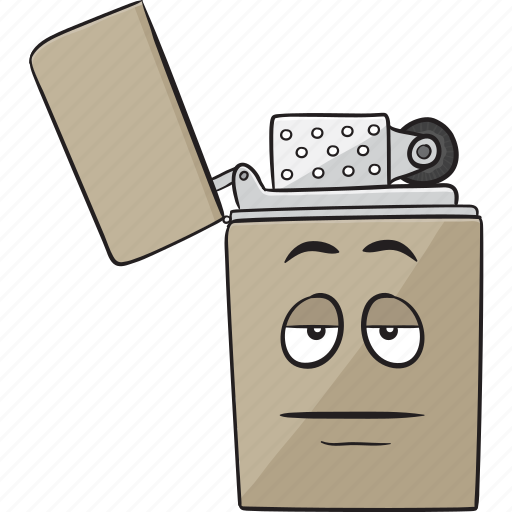 Cartoon, cigarette, emoji, lighter, smiley icon - Download on Iconfinder