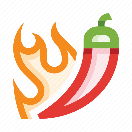 Pepper, chilli, hot, spice, spicy, flame, burn icon - Download on Iconfinder