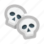 skulls, skull, couple, pair, friends, dead, halloween 