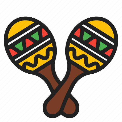 Mexico, cincodemayo, parades, musical, instrument, maracas, maraca icon - Download on Iconfinder
