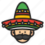 mexico, cincodemayo, festival, parades, sombrero, man, moustache 