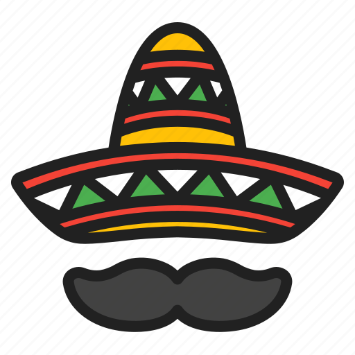 Mexico, cincodemayo, festival, parades, sombrero, hat, moustache icon - Download on Iconfinder