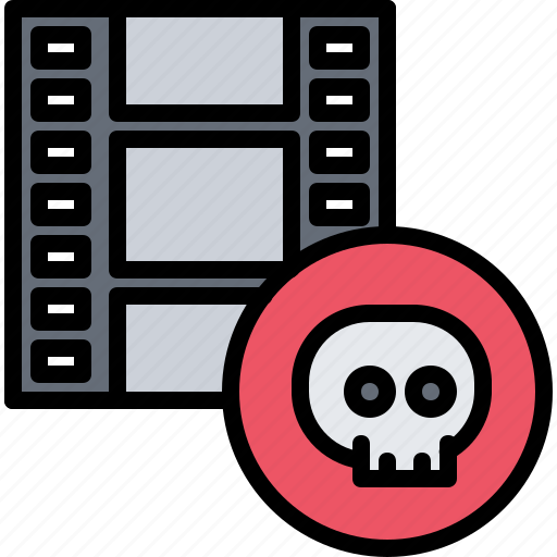 Horror, skull, film, cinema, movie icon - Download on Iconfinder