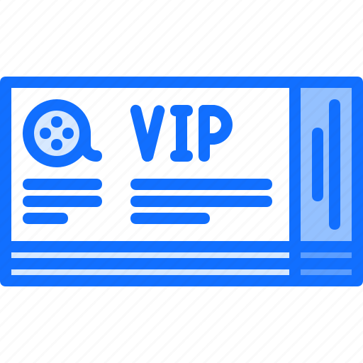 Vip, ticket, film, cinema, movie icon - Download on Iconfinder