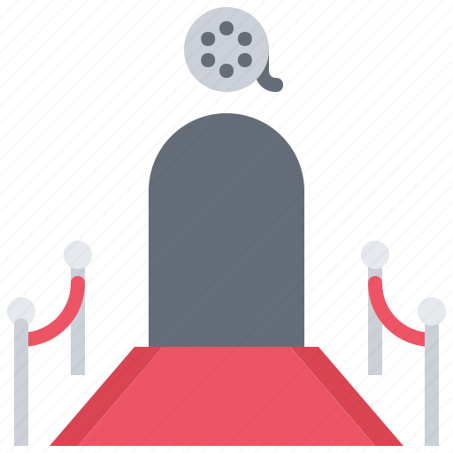 Red, carpet, barrier, entrance, film, cinema, movie icon - Download on Iconfinder