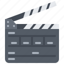 clapperboard, cinema, movie