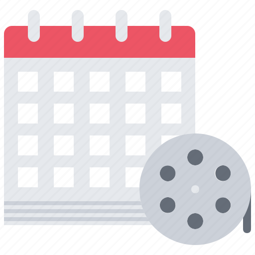 Calendar, date, premiere, film, cinema, movie icon - Download on Iconfinder
