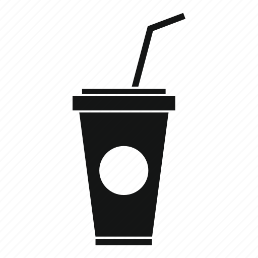 Beverage, cup, drink, paper, plastic, soda, straw icon - Download on Iconfinder