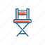 chair, cinema, line, producer, thin 