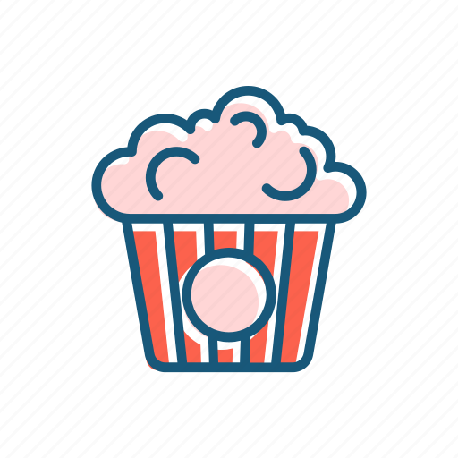 Cinema, film, food, line, popcorn, thin icon - Download on Iconfinder