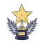 star, trophy, award, acknowledgement, reward, prize 