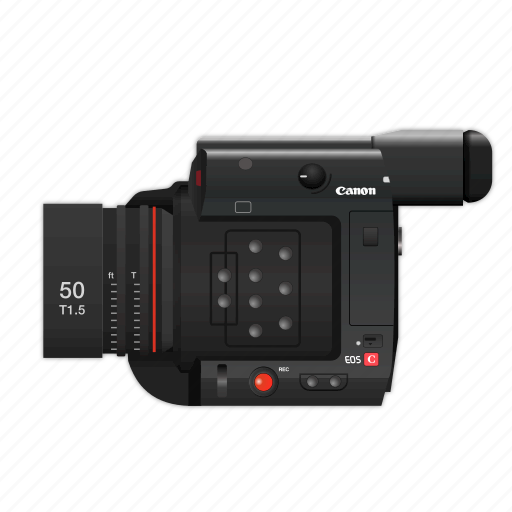 Movie, canon, eos, video, c, film, cinema icon - Download on Iconfinder
