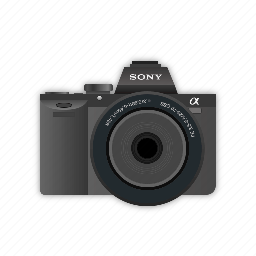 Sony, photo, video, alpha, photography, dslr, lens icon - Download on Iconfinder