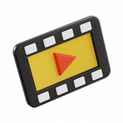 Film reel, film, movie, cinema, reel, video 3D illustration - Download on Iconfinder