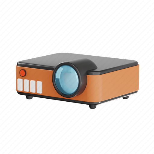 Movie projector, multimedia, projector, device, video 3D illustration - Download on Iconfinder