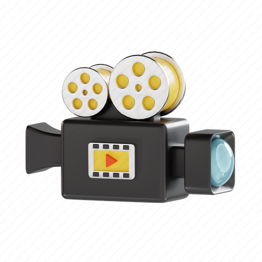 Film projector, device, technology, projector, player, cinematography 3D illustration - Download on Iconfinder
