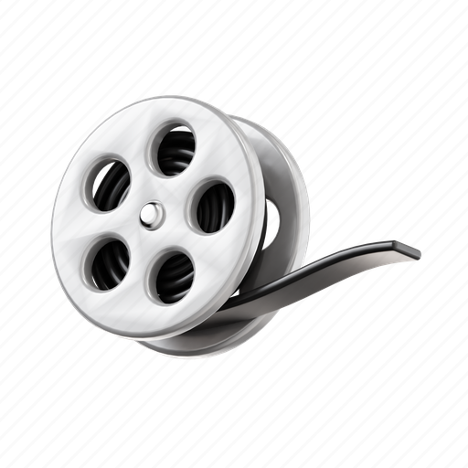 Film roll, film, movie, cinema, reel, video 3D illustration - Download on Iconfinder
