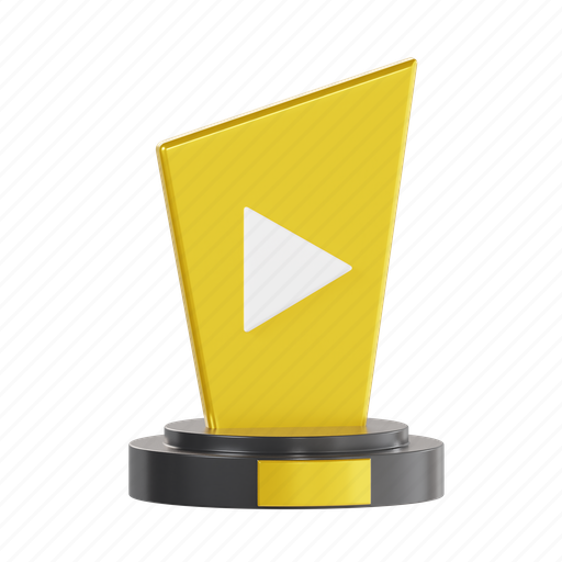 Movie award, trophy, reward, achievement, movie 3D illustration - Download on Iconfinder