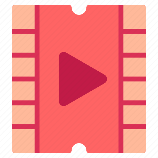 Cinema, clip, entertainment, film, movie, watching icon - Download on Iconfinder