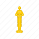 award, cartoon, emblem, gold, movie, sign, success
