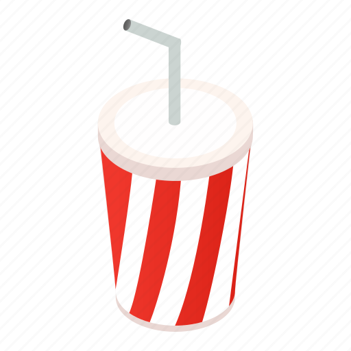 Beverage, blank, cap, carbonated, cup, isometric, white icon - Download on Iconfinder
