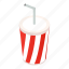 beverage, blank, cap, carbonated, cup, isometric, white 