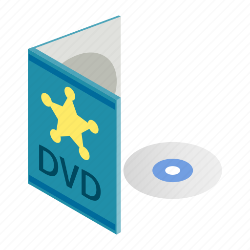 Blank, box, case, cd, disc, dvd, isometric icon - Download on Iconfinder