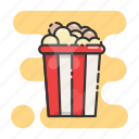 movie, food, cinema, popcorn, snack