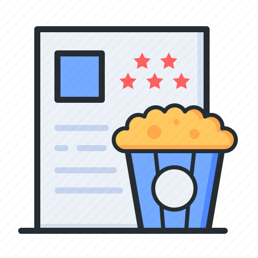 Ratings, popcorn, movie, reviews icon - Download on Iconfinder