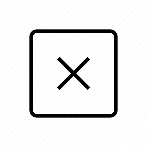Delete, remove, sign, square, trash icon - Download on Iconfinder