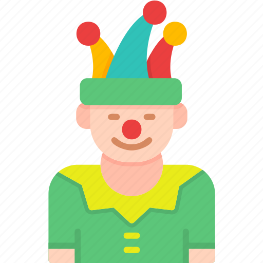 Jester, clown, joker, man, avatar icon - Download on Iconfinder