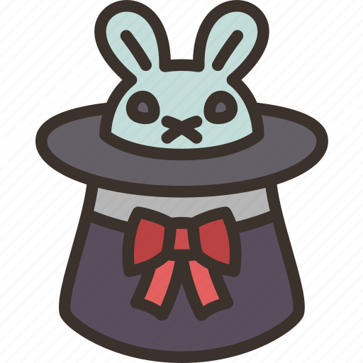 Rabbit, animal, magician, hat, cute icon - Download on Iconfinder