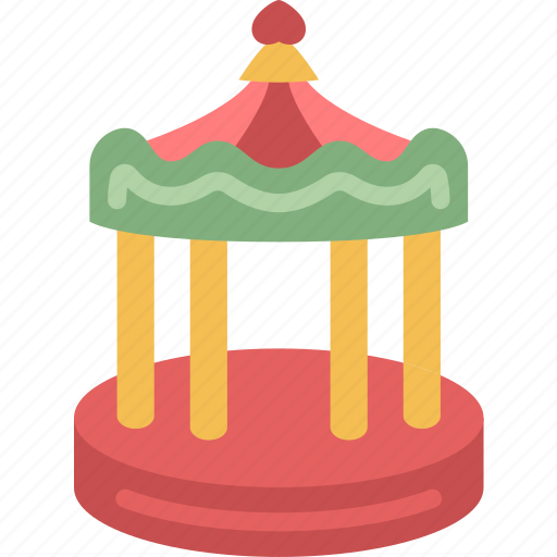 Carousel, merry, round, fair, childhood icon - Download on Iconfinder