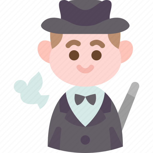 Magician, show, trick, performer, entertainment icon - Download on Iconfinder