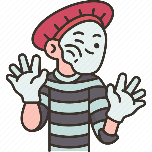 Pantomime, comedian, actor, performer, fun icon - Download on Iconfinder