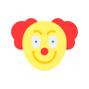 clown face, clown, joker, joker-face, circus, hat, jester-face, carnival