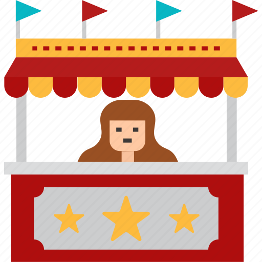 Ticket, buy, circus, office, tent, access, shop icon - Download on Iconfinder