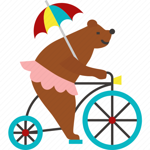 Bear, animal, carnival, circus, zoo, show, mascot icon - Download on Iconfinder