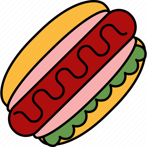 Hotdog, sausage, food, restaurant, sandwich icon - Download on Iconfinder