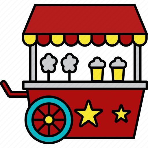 Cart, dog, food, hot, shop, stand, amusement icon - Download on Iconfinder